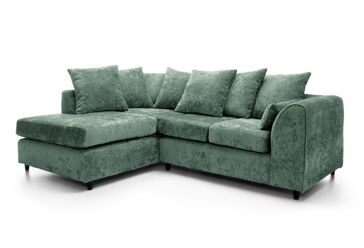 Harriet Left Corner Sofa - Rifle Green