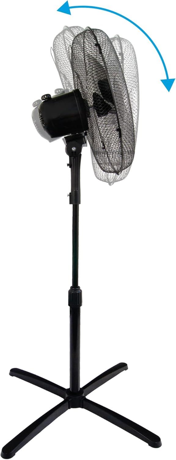 Igenix 16" Pedestal Fan Black