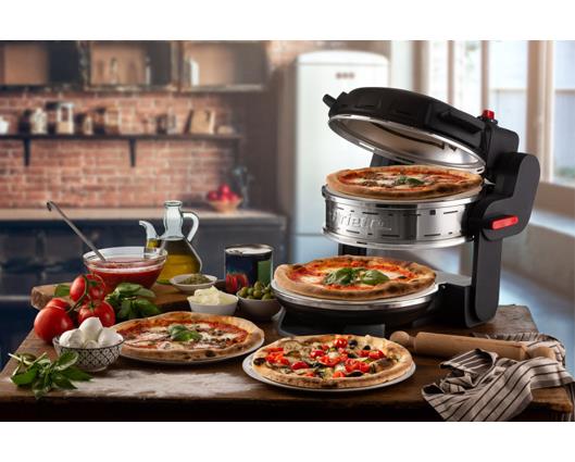 Ariete 32cm Double Pizza Oven - Black