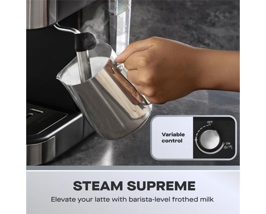 Daewoo 20 Bar Espresso Coffee Maker with Steam Wand
