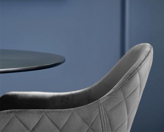 Set of 2 Lima Dining Chairs Grey