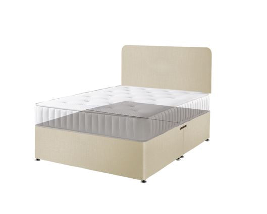 Deluxe Divan Base Beige - 3ft Single