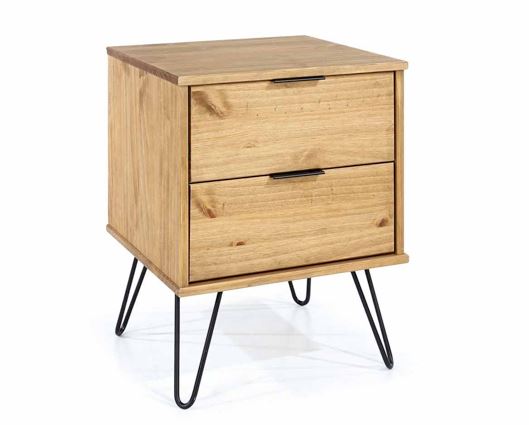 Augusta 2 Drawer Bedside Cabinet
