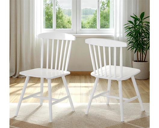 EMERY DINING CHAIR (X2 PER BOX) - WHITE