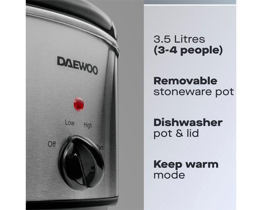 3.5L Slow Cooker Stainless Steel