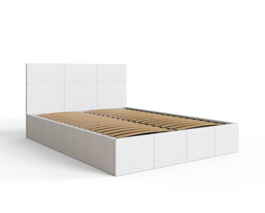 Serena Side lift Ottoman Double Bed - White