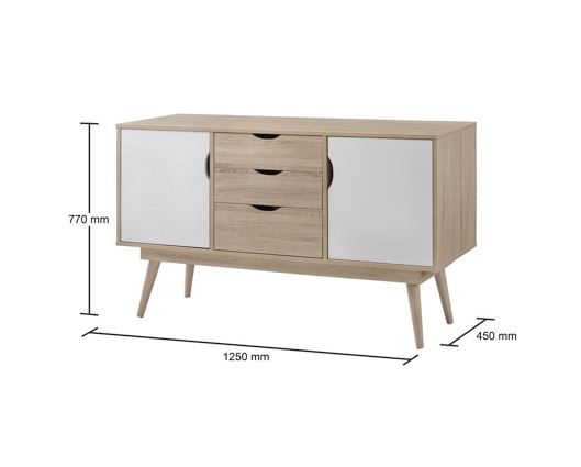 Sideboard with 2 Doors & 3 Drawers