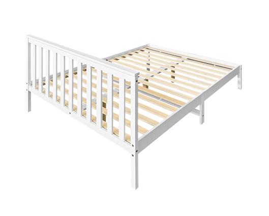Ruby Pine Double Bed - White