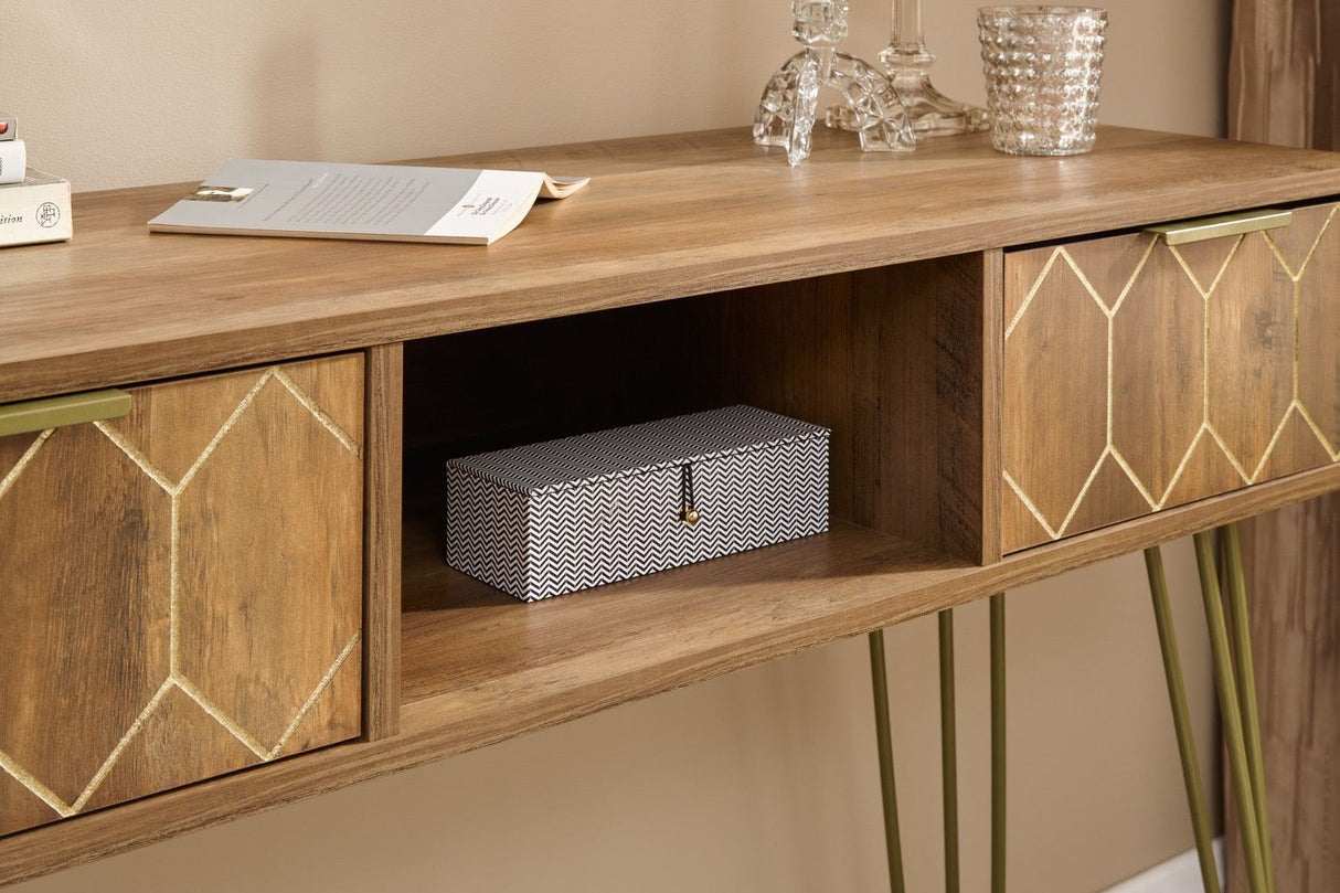 Orleans 2 drawer console desk mango