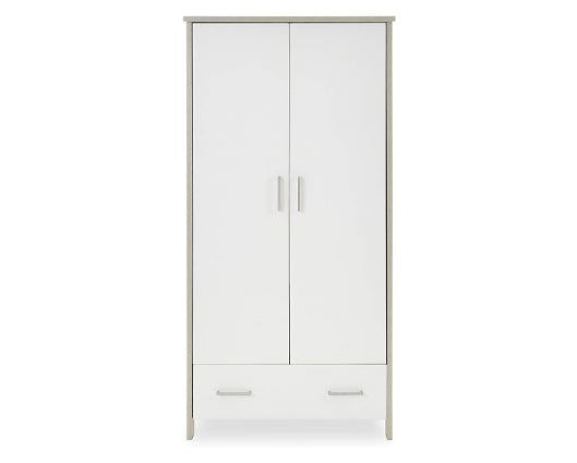 Nika Double Wardrobe - White Wash
