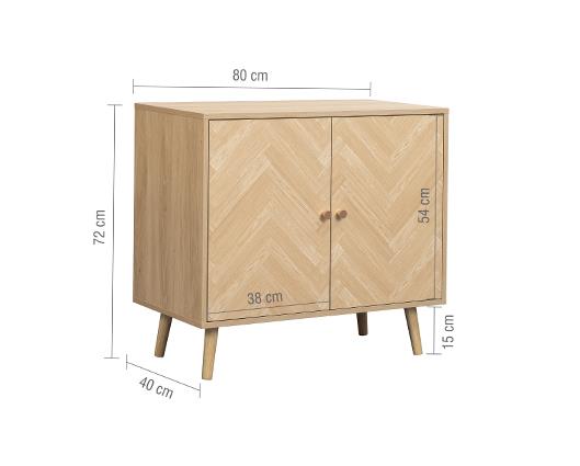 Herringford 2 Door Sideboard - Oak