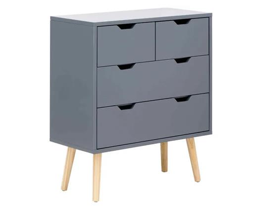Nyborg 2+2 Drawer Chest Dark Grey