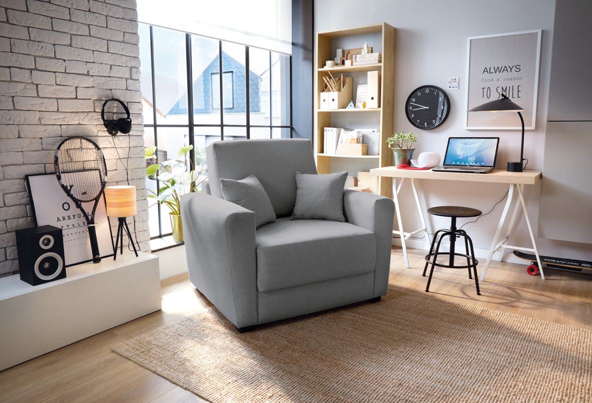 Olly Single Sofa Bed - Cool Grey