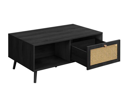 Croxley Rattan Coffee Table - Black