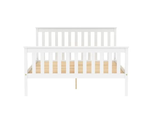 Oxford Pine Double Bed - White