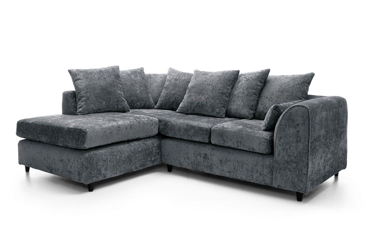 Harriet Left Corner Sofa - Dark Grey