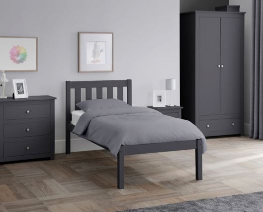 Luna Double Bed - Anthracite