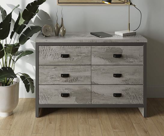 Boston 3+3 Drawer Chest Grey