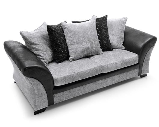 Farrow 3 Seater - Black & Charcoal