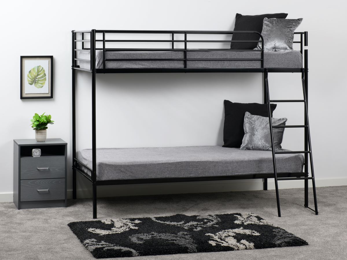 Brandon 3' Bunk Bed - Black