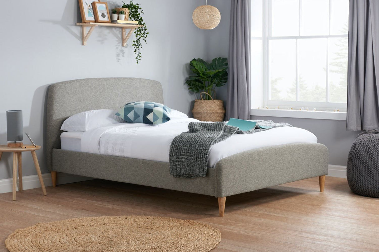 Quebec Double Bed - Grey