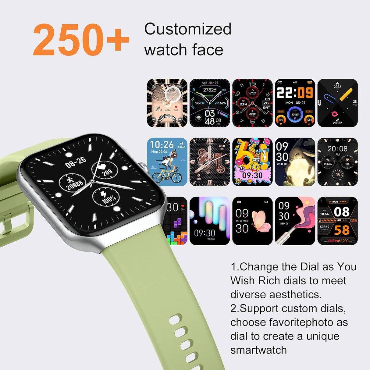 Jugeman Smart Watch - Sage Green