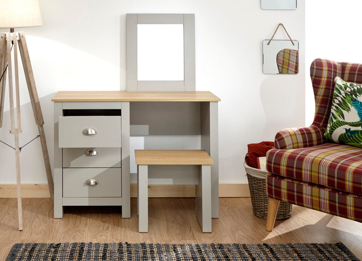 Lancaster dressing table set grey