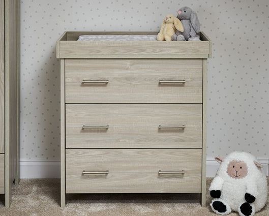 Nika Changing Unit - Grey Wash