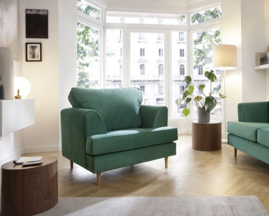 Harper Armchair - Forest Green