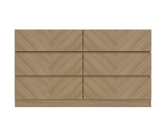 Catania 3+3 Drawer Chest Euro Oak