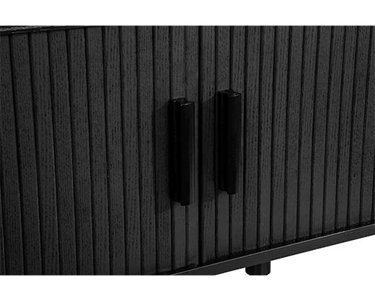 Axel Fluted Large TV Unit - Black