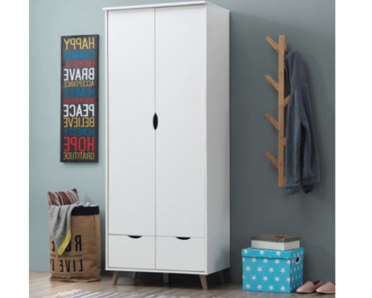 2 Door Wardrobe with 2 Drawers