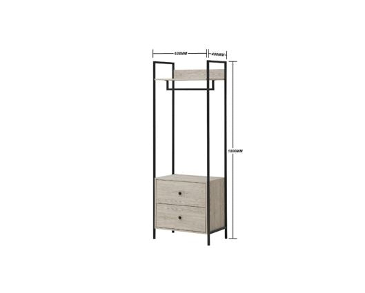 Zahra Open Wardrobe with 2 Drawers