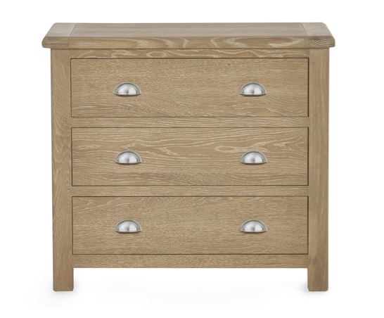 Memphis Limed Oak 3 Drawer Chest