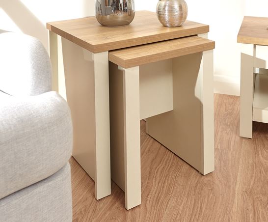 Lancaster Nesting Tables Cream