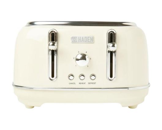 Haden Highclere Cream 4 Slice Toaster