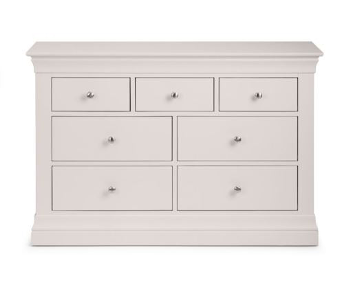 CLERMONT 4+3 DRAWER CHEST - LIGHT GREY