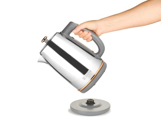 Haden Dorchester Chrome & Rose Gold Kettle