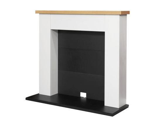 Adam Chester Electric Stove Fireplace in Pure White, 39 Inch