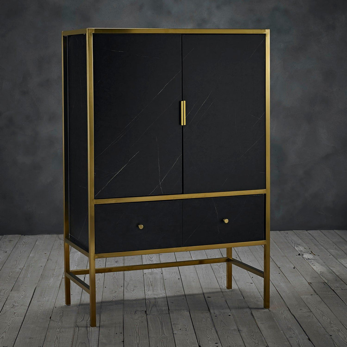 Monaco Drinks Cabinet Black