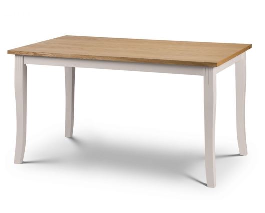 DAVENPORT OAK/ELEPHANT GREY DINING TABLE