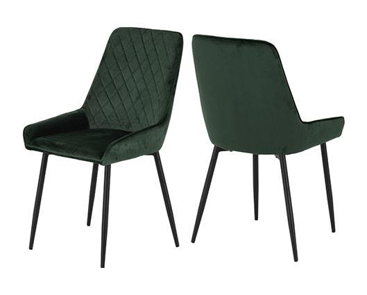 AVERY DINING CHAIR (X2 PER BOX) - EMERALD GREEN VELVET