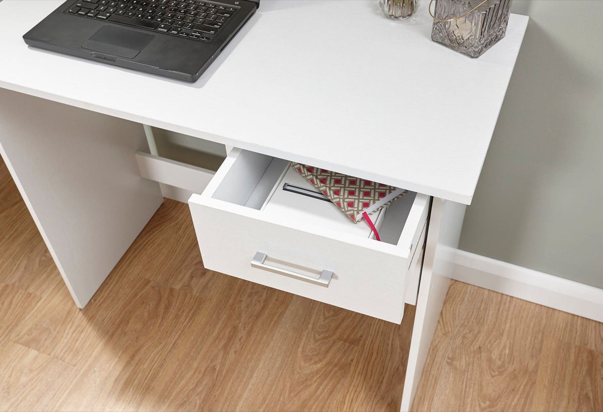 Panama 2 drawer desk white