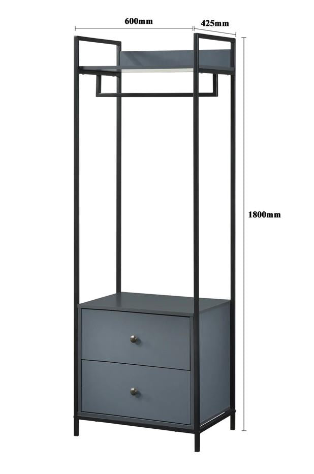 Alva Duo Bedroom Set - Dark Grey