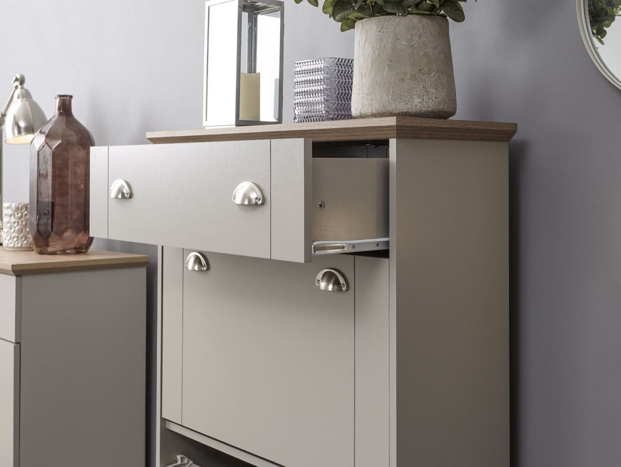 Kendal deluxe shoe cabinet grey