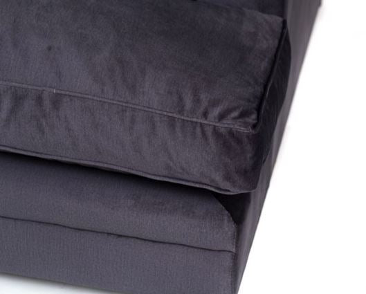 Chicago Left Hand Facing Corner Sofa-Dark Grey