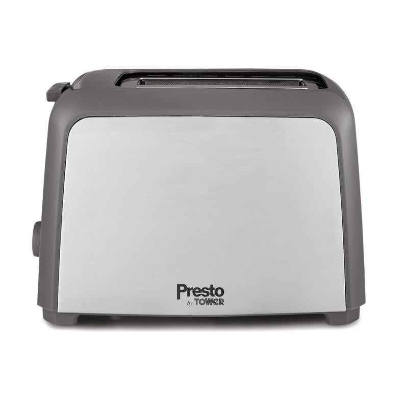 Tower Presto 2 Slice Toaster Brushed Stainless Steel
