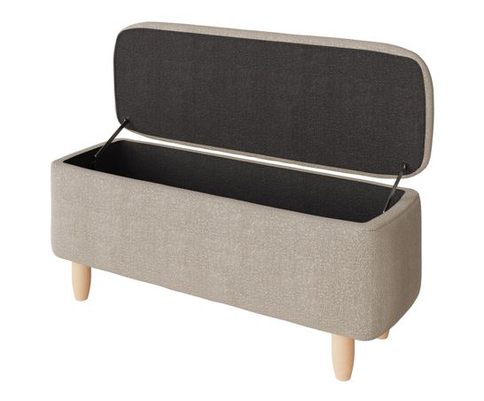 Florence Boucle Ottoman Natural Stone