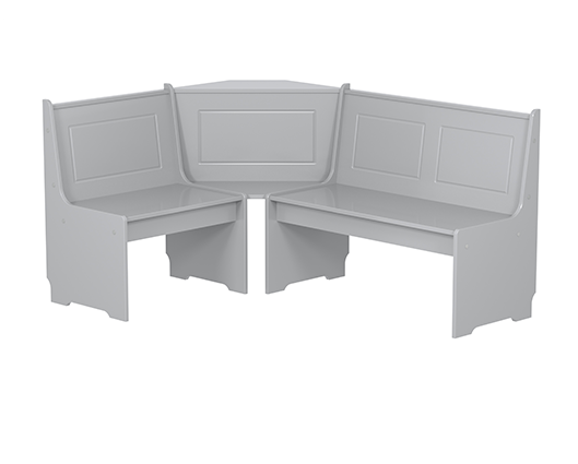 Hemington Corner Dining Set- Grey
