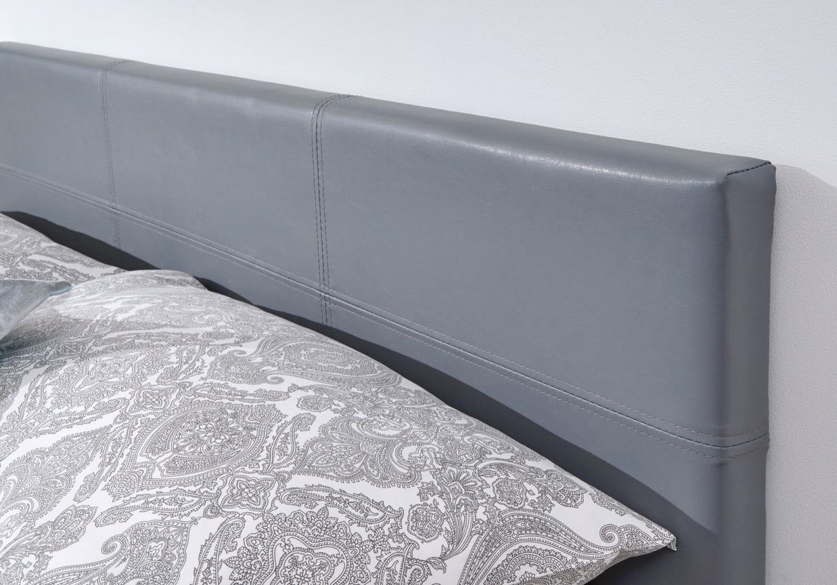 side lift ottoman 120cm grey pu